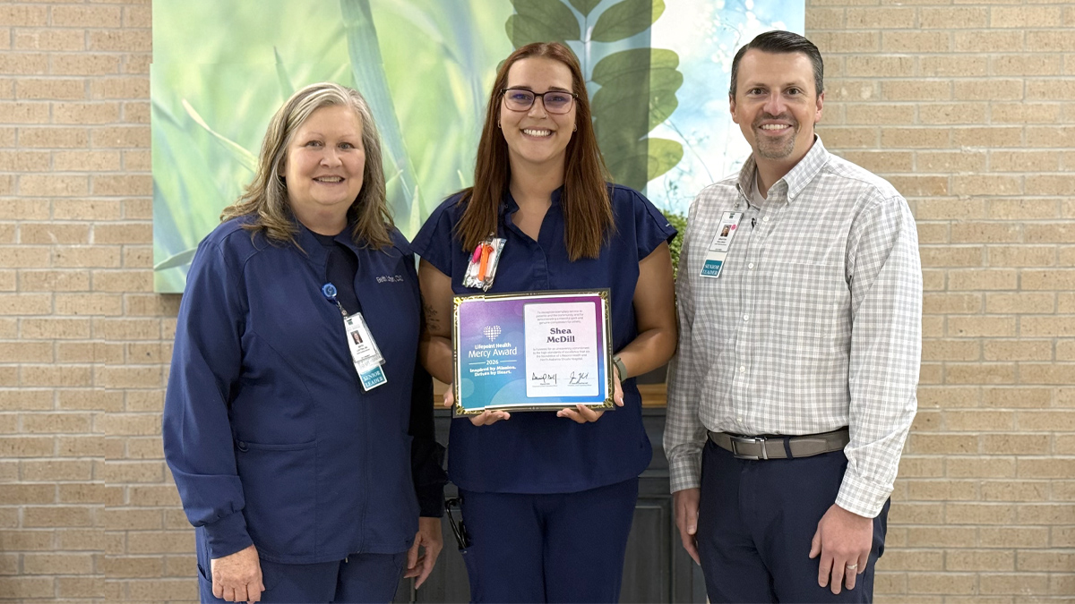 Shoals Hospital Names 2026 Mercy Award Winner