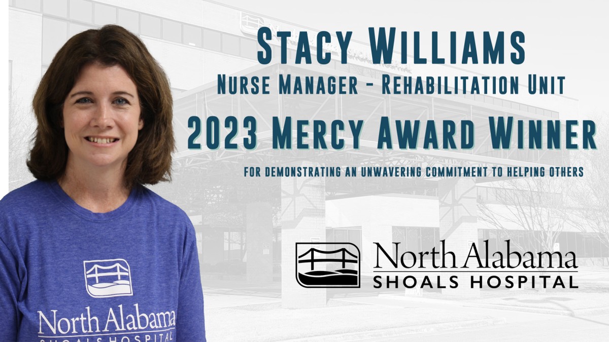 Williams Named North Alabama Shoals 2023 Mercy Award Winner